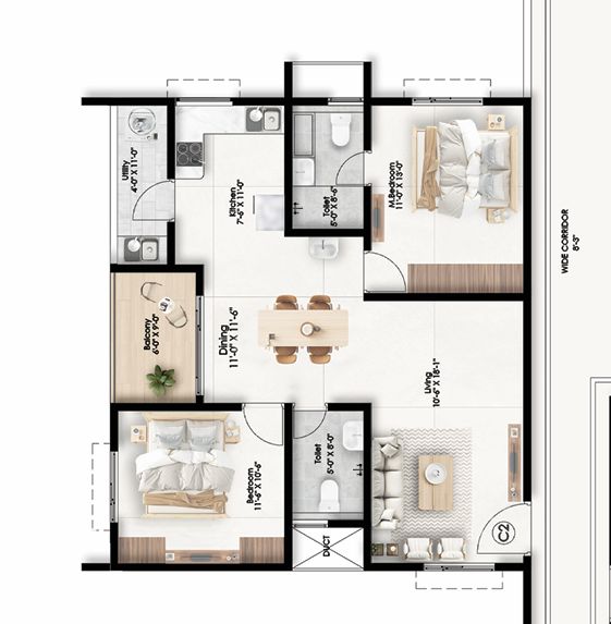 Candeur Icon Floorplan